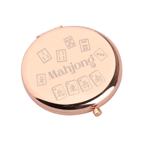 WSNANG Mahjong Makeup Mirror Mahjong Gifts Mahjong Player Gifts for Mahjong Lover Lucky Mahjong Game Gifts (Mahjong Mirror)