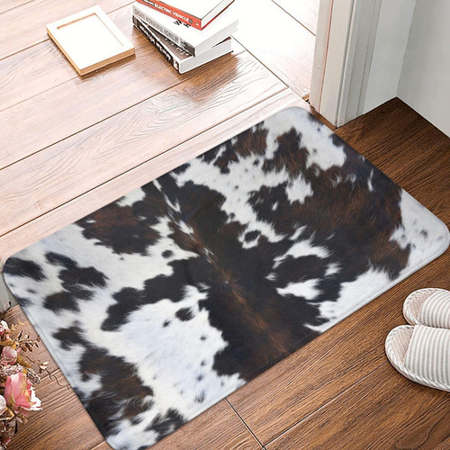 Western Cowhide Cow Print Bath Mats Bathroom Decor, Soft Absorbent Cow Cowhide Bath Rug Non-Slip Floor Rug Carpets for Kitchen Bathroom Laundry Bedroom Living Room Decoration Western Cowhide Cow Print Bath Mats Bathroom Decor, Soft Absorbent Cow Cowhide Bath Rug Non-Slip Floor Rug Carpets for Kitchen Bathroom Laundry Bedroom Living Room Decoration