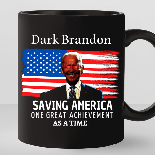 TODOLIA -11Oz- Dark Brandon Saving America Coffee Mug, Funny Vote Joe Biden 2024 Coffee Cup, Biden Meme Thanksgiving Gift Mug, Dark Brandon Ceramic Glossy Mug Gift For Family, Friends, Coworkers