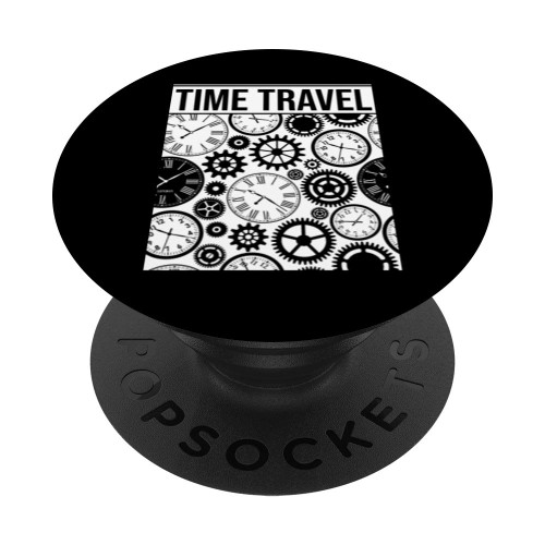 Time Travel Clock Mechanic Gear Steampunk Elegant Style Gift PopSockets PopGrip: Swappable Grip for Phones & Tablets