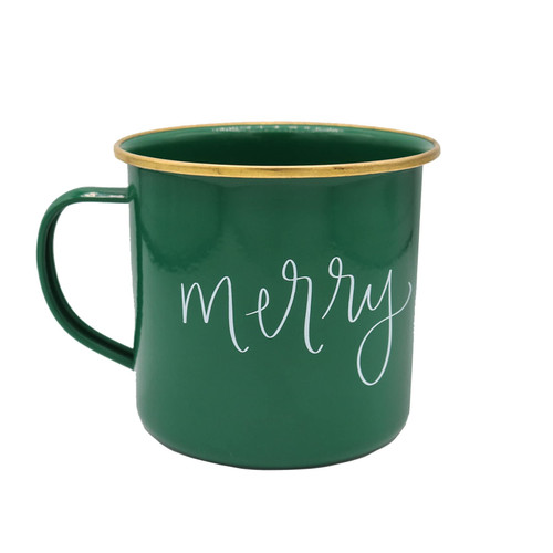 Sweet Water Decor "Merry Christmas Coffee Mug | 18oz Galvanized Steel Festive Coffee Cup | Seasonal Christmas Mugs for Women, Coworkers, & Hot Chocolate Sweet Water Decor "Merry Christmas Coffee Mug | 18oz Galvanized Steel Festive Coffee Cup | Seasonal Christmas Mugs for Women, Coworkers, & Hot Chocolate