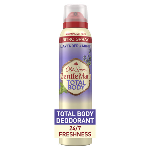 Old Spice Total Body Deodorant for Men, Lavender + Mint, Aluminum Free Deodorant Spray for 24/7 Freshness // Dermatologist Tested Whole Body Deodorant, 3.5 oz