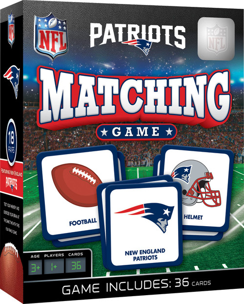MasterPieces Officially Licensed NFL New England Patriots Picture Matching Card Game for Kids and Families