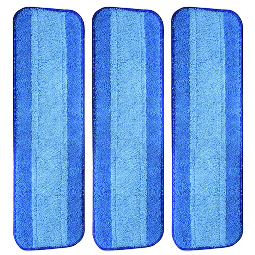 GRAREND 3 Pack Microfiber Cleaning Pads Compatible with Bona Mop - Reusable Mop Pads for 18 Inch Mop for Hardwood Floor Microfiber Cleaning pad