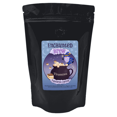 Enchanted Brew Tiramisu Gourmet Flavored Coffee, Artisan Infused Medium-Roast Arabica Coffee Beans - 8 oz Bag, Ground