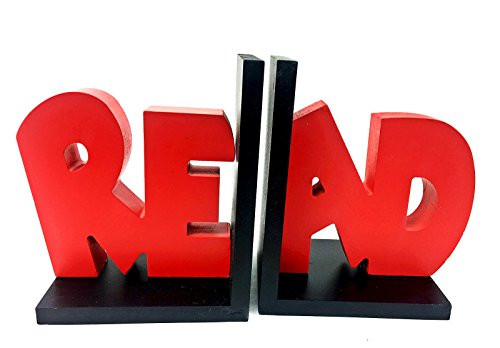 Bellaa 22755 Read Bookends 7 inch