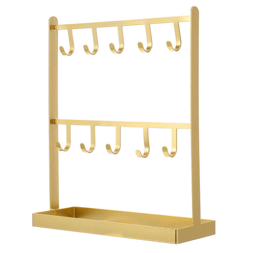 Cabilock 1pc Earring Display Stand Jewelry Organizer Earring Stand Organizer Jewelry Holder Stand Jewelry Storage Rack Stud Earring Organizer Jewelry Tower Necklace Earring Holder Metal