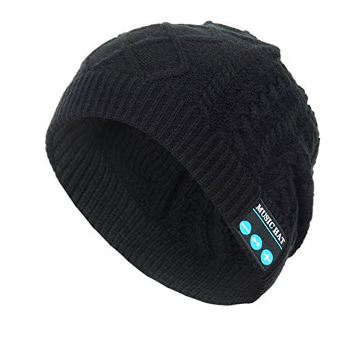 Bluetooth Beanie, Washable Knit Skully Hatwith Headphones Built-in Microphone Speaker Hands Free Wireless Music Beanie for Women Bluetooth Beanie, Washable Knit Skully Hatwith Headphones Built-in Microphone Speaker Hands Free Wireless Music Beanie for Women