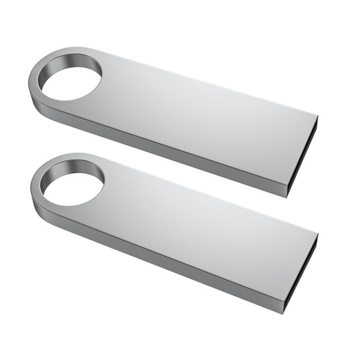 ABLAZE 32GB USB Flash Drive 2 Pack, Metal Flash Drive USB 2.0 Thumb Drives with Lanyards USB Stick 32GB USB Drive Pendrive