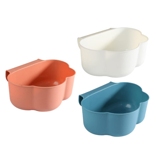 TIDTALEO 3pcs Garbage can Cabinet Door Garbage bin Kitchen dustbin Cabinet Door Mounted Trash can Waste Basket Under Sink Recycling bin Small Portable Trash bin Door Hanging Plastic Mini