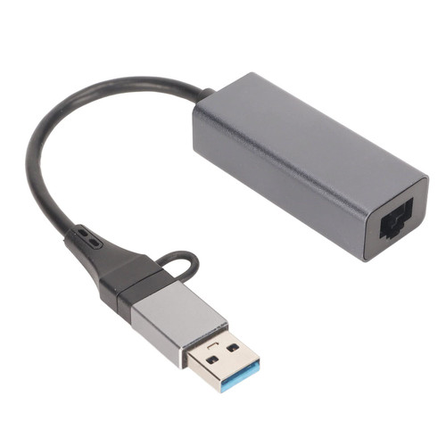 EBTOOLS USB C to Ethernet Adapter, Type C to RJ45 10 100 1000 Gigabit Ethernet Adapter, Downward Compatible with USB 3.0 USB 2.0, for Win XP Vista 7 8 10 11, for OS X, for Linux