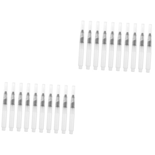 NUOBESTY 20 Pcs Water Brush Watercolor Pens Watercolor Writing Pen Watercolor Water Pens Watercolor Brush Markers Coloring Watercolor Paint Pencil Water Color Ink Pen Set Water Soluble