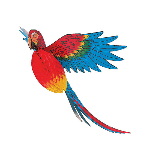 Fun Express Jumbo Hanging Tissue Parrot - 27 Inch Tall