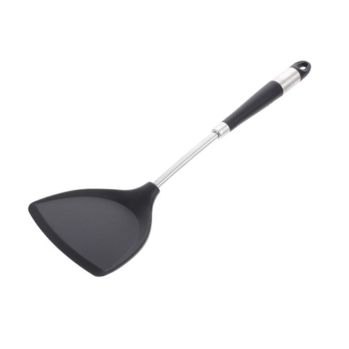 BRIGHTFUFU 1pc Spatula - Cooking Tool Kitchen Utensil Cooking Nylon Flexible Turner Silicone Turner Wok Turner Silicone Shovel Wok Tools Wok Shovel Biscuit Stainless Steel Kitchen Utensils