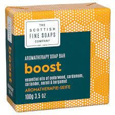 Scottish Fine Soaps Aromatherapy Boost 100g Wrapped