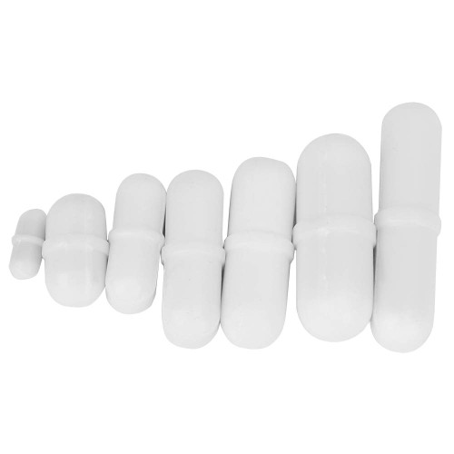 BORDSTRACT Magnetic Stir Bar Set, 7Pcs Type-B PTFE Magnetic Stirrer Mixer Stir Bar, Mixed Size Stir Rod Magnetic, Laboratory Bar, Stir Plate Bar, Stir Plate Magnet Stick
