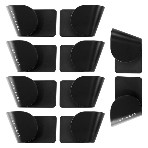 ALOEU Pot Lid Holder, 5 Pairs Pot and Pan Organizer for Cabinet, Adjustable Lid Holder, Cabinet Door Organizer Pot Hangers