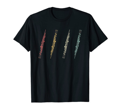 Oboist Retro Oboe Silhouette for Oboe Player T-Shirt