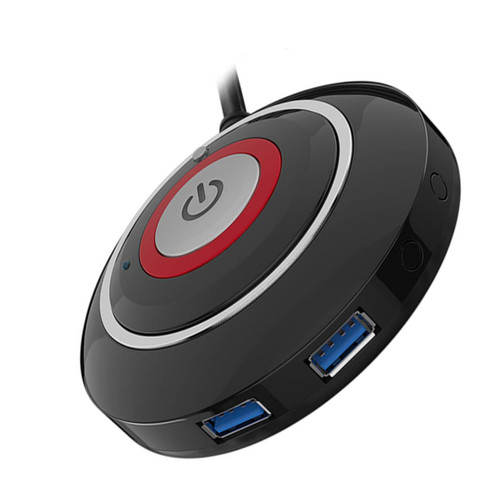 WOFASHPURET Computer Desktop Button for Office Power Button Reset Push Button Computer Part Button for Internet Cafe Computer Case Power Supply Button USB Abs Accessories
