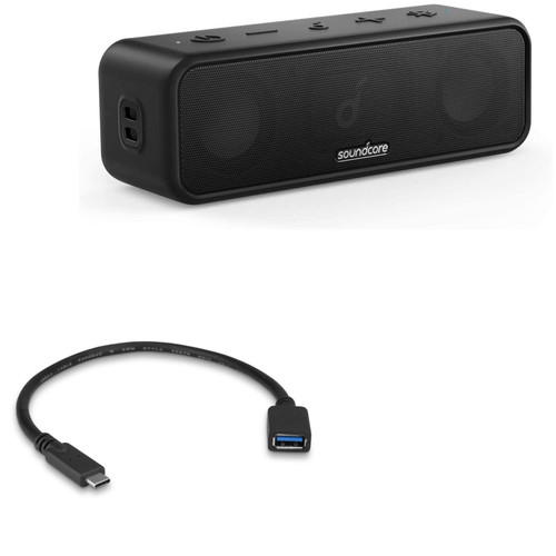 BoxWave Cable Compatible with Soundcore 3 - USB Expansion Adapter, Add USB Connected Hardware to Your Phone