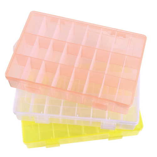 KALLORY 1 Set 3pcs Jewelry Boxes Jewelry Organizer Tray Jewelry Storage Organizer Clear Bin Storage Organizer Earring Storage Organizer Compartment Storage Case Travel Earrings Storage Box