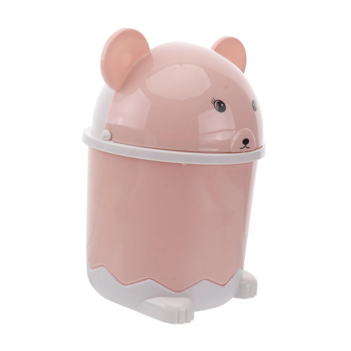 2pcs Garbage Can for Car Desk Bins Cartoon Office Garbage Can Mini Desk Garbage Recycling Bin Mini Dustbin Portable Desk Dustbin Small Mini Waste Bin Trash Can Household Clamshell