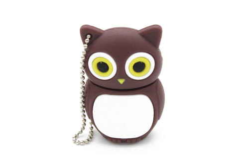 2.0 Brown Owl Bird 16GB USB External Hard Drive Flash Thumb Drive Storage Device Cute Novelty Memory Stick U Disk Cartoon Animal Bird