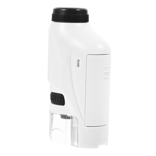 Microscope Toy Outdoor Kid Toys Outside Kids Toys Student School Supply Kids First Microscope Kids Science Toy Laboratory Microscope Child Abs White Equipment Set Dropshipping