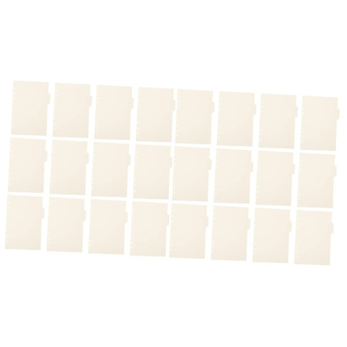 EXCEART 30 Pcs Index Separator Page Office Decor Binder Tabs Dividers Subject Dividers Tab Dividers for Binders A5 File Dividers Tags A5 Binder Dividers Pluggable White Paper Index Page