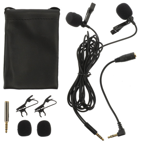 ERINGOGO 1set Lavalier Mini Microphone Portable Wired Mic Mini Lavalier Microphone Grav Live Streaming Computer Microphone High Sensitivity Microphone Condenser Microphone Aps Multifunction