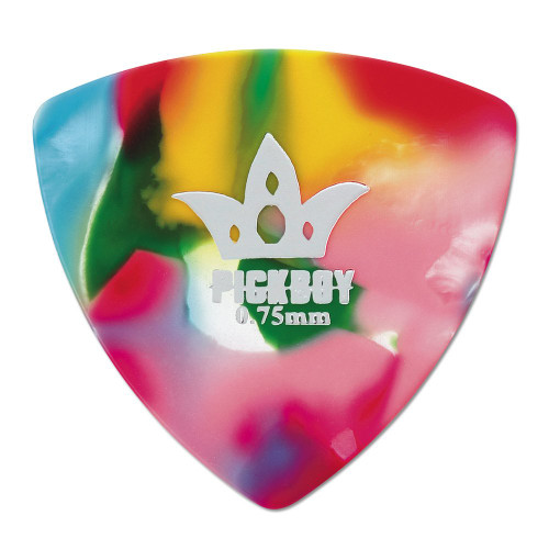 Pickboy Rounded Triangle, Multi-color, Pik Pak, 0.75mm, 10 picks