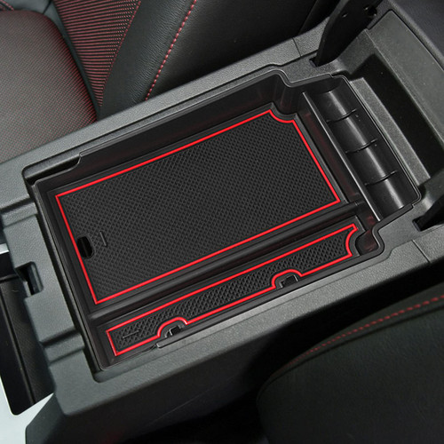 SXCY 2021-2023 2024 Blazer Center Console Organizer Tray for 2023 2024 Blazer Console Tray 2019-2023 2024 Chevy Blazer Accessories Armrest Box 2021-2023 2024 Blazer Console Organizer 2024 Blazer (Red)