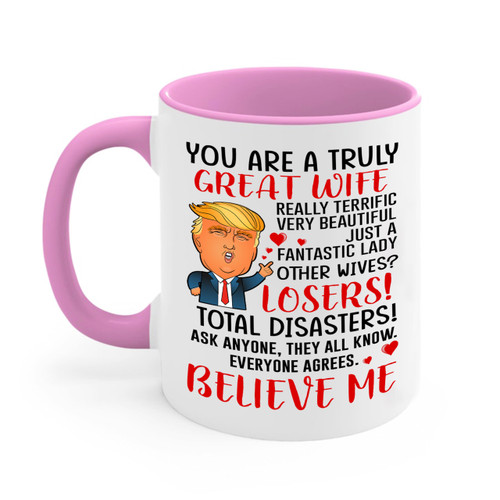 Beekind Wife Coffee Mug, Trump Mug for Wife, Funny Trump Gift for Wife from Husband for Birthday, Christmas, Valentine, You Are A Great Wife Mug. Mothers Day Novelty Funny Coffee Mug Beekind Wife Coffee Mug, Trump Mug for Wife, Funny Trump Gift for Wife from Husband for Birthday, Christmas, Valentine, You Are A Great Wife Mug. Mothers Day Novelty Funny Coffee Mug