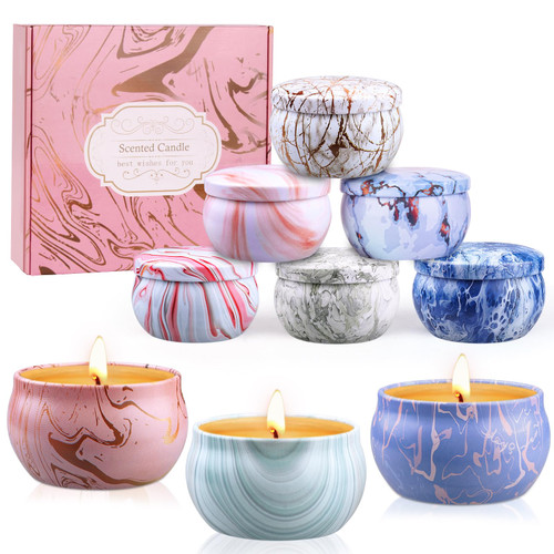 Scented Candles Gift Set for Women, 9 Pack Natural Soy Wax Candles for Home Scented, 2.5 oz Aromatherapy Candles Gift Set for Birthday, Mother's Day, Christmas, Valentine Day