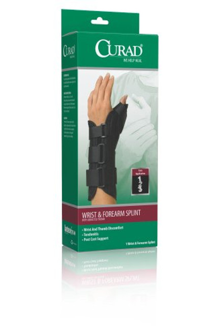 Medline Wrist and Forearm Splint with Abducted Thumb, Right, Large Medline Wrist and Forearm Splint with Abducted Thumb, Right, Large