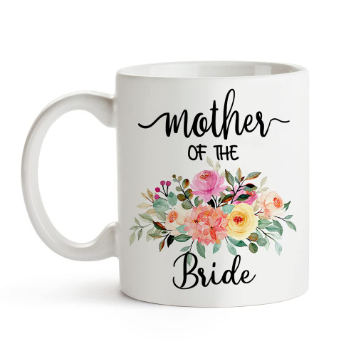 Yanprint Mother Of The Bride Gifts Coffee Mug,Wedding Gifts For Mother Of The Bride From Son In Law,Daughter,11oz Tea Cup