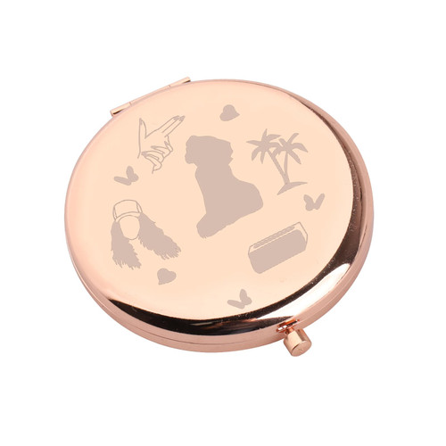 WSNANG Singer Inspired Makeup Compact Mirror Singer Fans Gifts Music Lover Gifts for Women Girls (s-z- Mirror-rg)