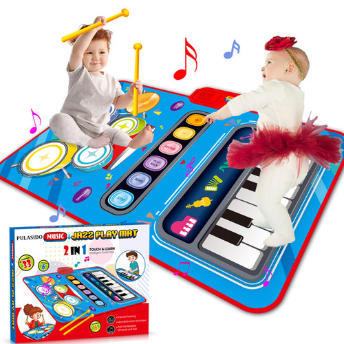 Toys for 1 Year Old Boy Gifts, 2 in 1 Musical Mats Toddlers 1-3, Piano Keyboard & Drum Mat for Toddlers, Early Educational Musical Toys Christmas Birthday Gifts for 1 2 3 Year Old Girls Boys Toddler Toys for 1 Year Old Boy Gifts, 2 in 1 Musical Mats Toddlers 1-3, Piano Keyboard & Drum Mat for Toddlers, Early Educational Musical Toys Christmas Birthday Gifts for 1 2 3 Year Old Girls Boys Toddler