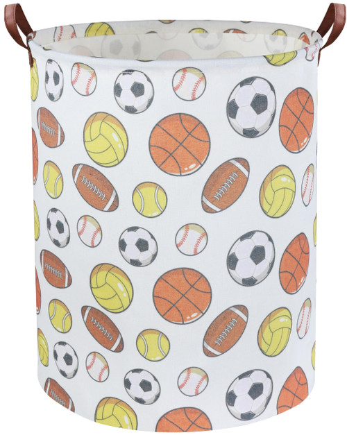 TIBAOLOVER Sports Kids Laundry Basket Basketball Soccer Laundry Hamper Toy Storage Bin Organizer Baby Hamper for Boys Room Decor Nursery Hamper Bedroom Bathroom(Balls) TIBAOLOVER Sports Kids Laundry Basket Basketball Soccer Laundry Hamper Toy Storage Bin Organizer Baby Hamper for Boys Room Decor Nursery Hamper Bedroom Bathroom(Balls)