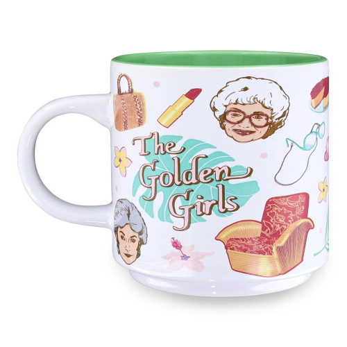 Silver Buffalo The Golden Girls Icons Ceramic Coffee Mug | Holds 13 Ounces