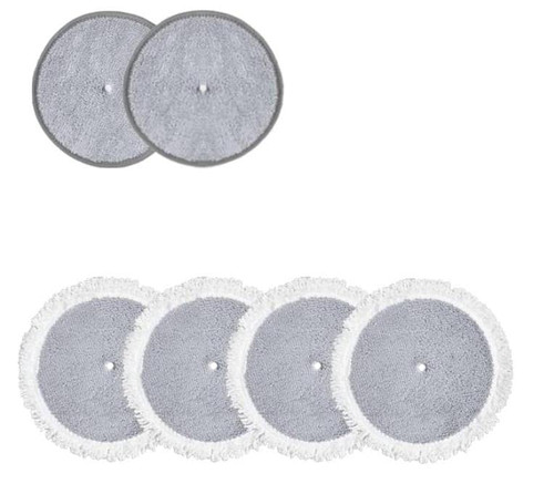 Replacement Spin Mop Pads for Redkey M1 Cordless Electric Mop, Round Electric Mop Pads for Floor Cleaning (6 Pack)
