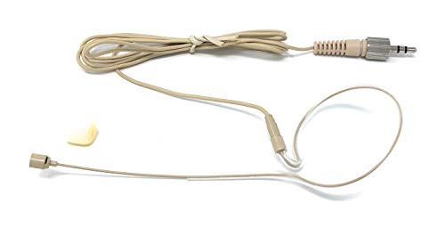 Single Earhook Headset Mic Headworn Microphone for Sennheiser Wireless