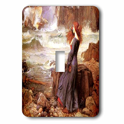 3dRose LSP_80525_1 Picture of Waterhouse Fairytale Painting 1916 Single Toggle Switch