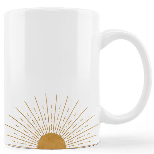 kunlisa Boho Coffee Mug,Coffee Mugs for Women?Sunshine Gifts,Mugs for Women,Boho Ceramic Mug-11oz Coffee Mug Cup