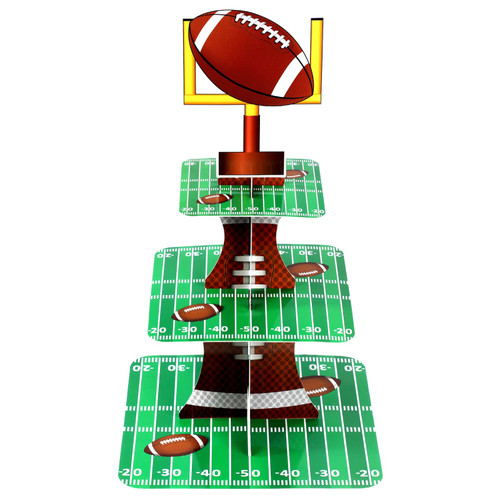 Football Theme Party Cupcake Stand Decorations, 3 Tier Party Cupcake Concession Stand Tower Sports Theme Birthday Party Dessert Stand for Kids Football Sports Party Supplies Decor (Football) Football Theme Party Cupcake Stand Decorations, 3 Tier Party Cupcake Concession Stand Tower Sports Theme Birthday Party Dessert Stand for Kids Football Sports Party Supplies Decor (Football)