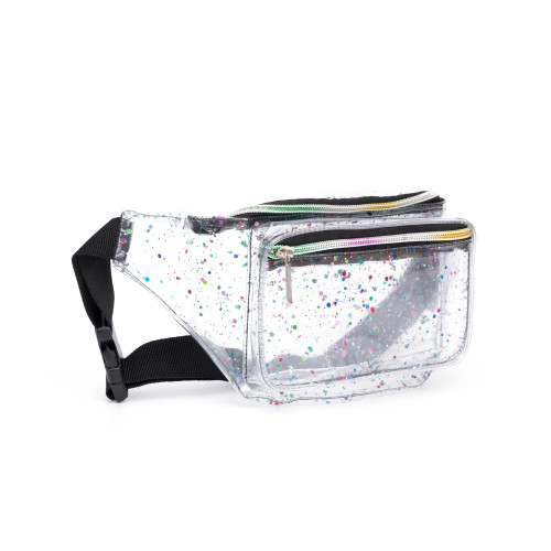 Festival Rave 80S 90S Holographic Transparent Multicolor Fanny Pack for Women Girls Concert Waist Belt Bum Bags - Transparent multicolor Festival Rave 80S 90S Holographic Transparent Multicolor Fanny Pack for Women Girls Concert Waist Belt Bum Bags - Transparent multicolor