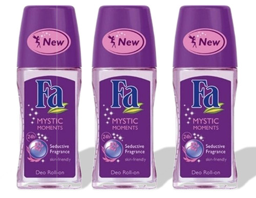 Fa Deodorant 1.7 Ounce Roll-On Mystic Moments (50ml) (3 Pack)