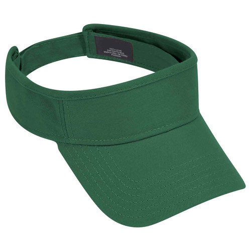 Ashen Fane Unisex Adjustable Cotton Sun Visor, Dark Green