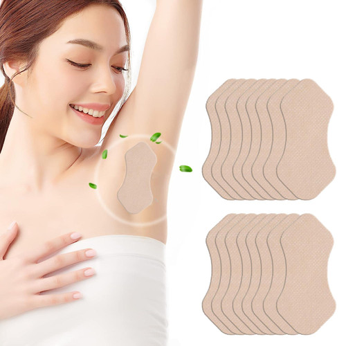 Armpit Sweat Pads, 20 Pcs Invisible Self-adhesive Underarm Sweat Pads, Disposable Anti Perspiration Absorbent Deodorant Prevention Pad, Armpit Antiperspirant Stickers for Women Men Reduce Armpit Sweat