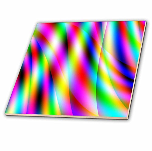 3dRose ct_130409_1 Abstract in Multi-Color by Angel and Spot-Ceramic Tile, 4-Inch